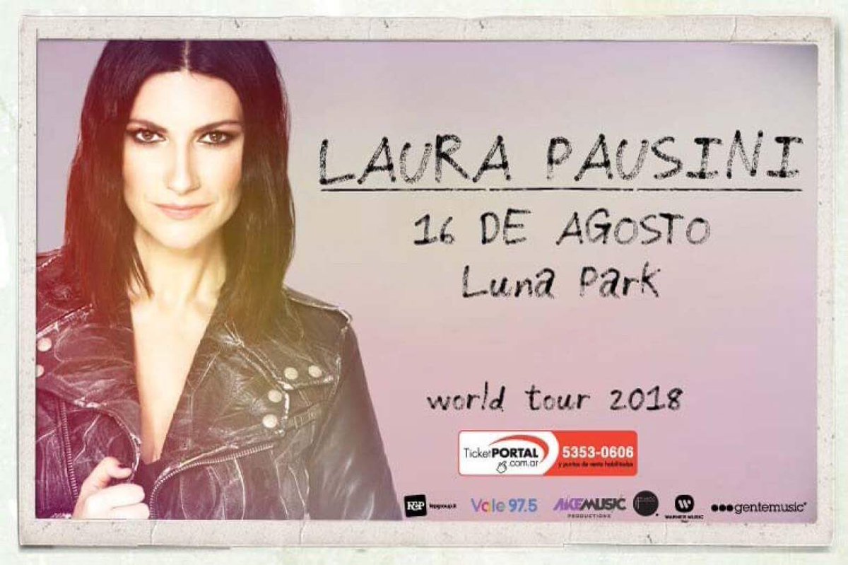 GIMENEZALEOK's tweet photo. Entrada para #LauraPausini en #BuenosAires #Argentina #LauraPausiniEnArgentina #LunaPark #EntradaVip https://t.co/zn252BFe1Y https://t.co/spTxPKpb0M