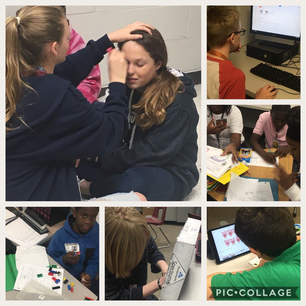 alexmomma2007's tweet photo. There’s more than one way to accomplish an objective!  #pbl #TMStheatre #yourehired #projectbasedlearning @HumbleISD_TMS https://t.co/OtmOiRXWIP