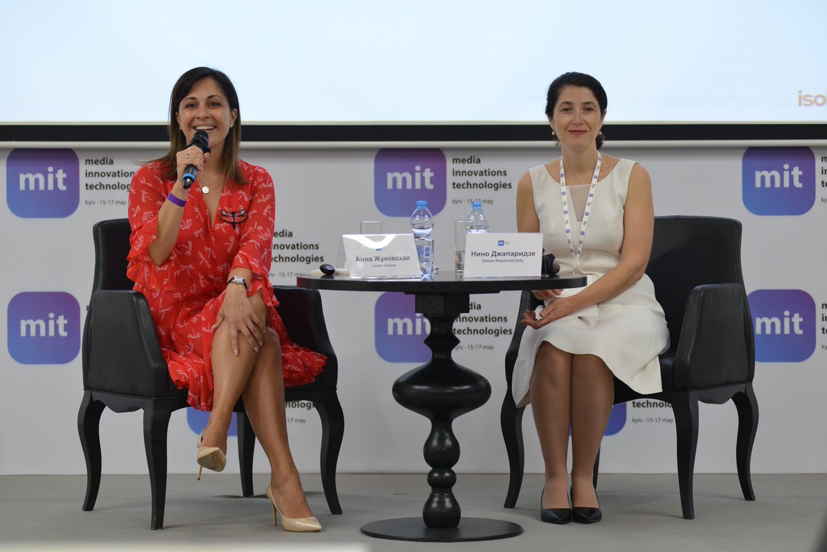 Media and advertising leaders in Kyiv, Ukraine, saw Edison's <a href="/ninosjaparidze/">Dr. Nino Japaridze</a> at Media Innovation Technologies speak about the rise of smart speakers and podcasts. Today she presents on digital media behavior in the U.S. #infinitedial. buff.ly/2GqgLNU