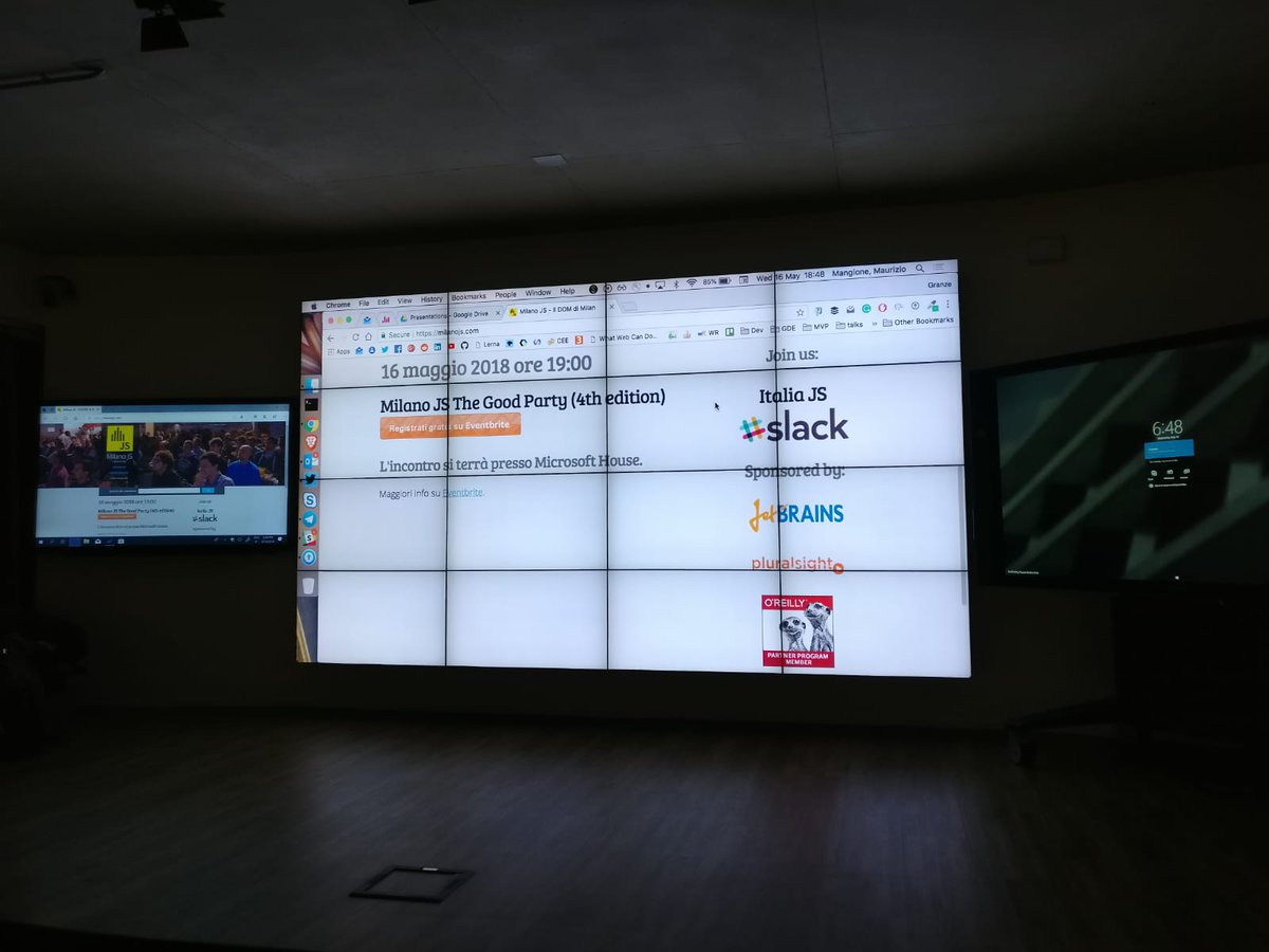 antreem's tweet image. #MilanoJS, a #Milano si festeggia il quarto compleanno di una delle community più importanti di #javascript

Massimo Artizzu, uno dei nostri sviluppatori, tiene uno dei lightning talk.
Sette minuti per parlare del futuro e delle novità di questo linguaggio così diffuso!