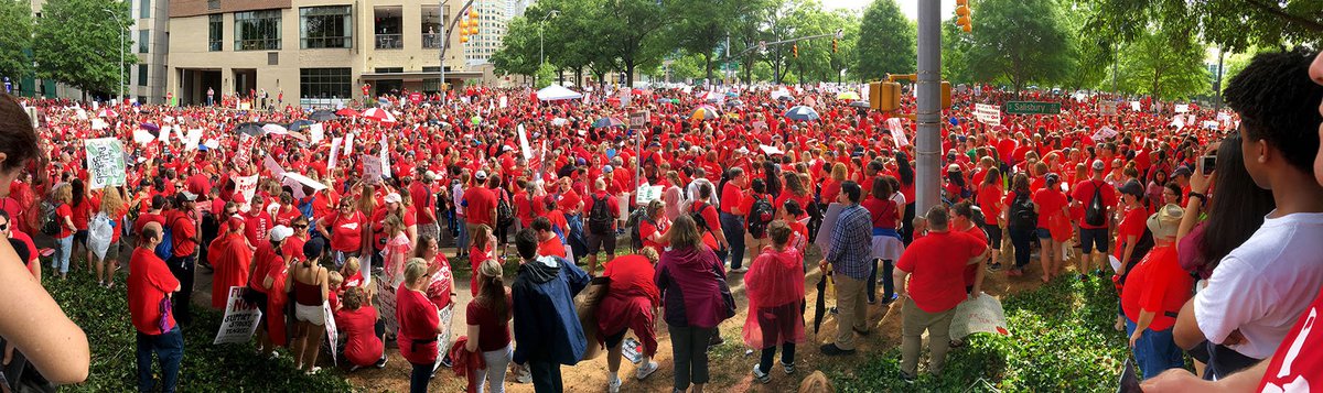 educationweek's tweet photo. North Carolina teachers are calling for a nearly $10,000 raise over four years and an increase to per-pupil spending. https://t.co/Pz8Pvcwilk https://t.co/AvgMNFbvnD