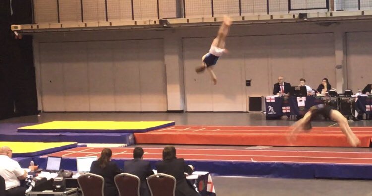 Two pics from the English tumbling championships!!!!