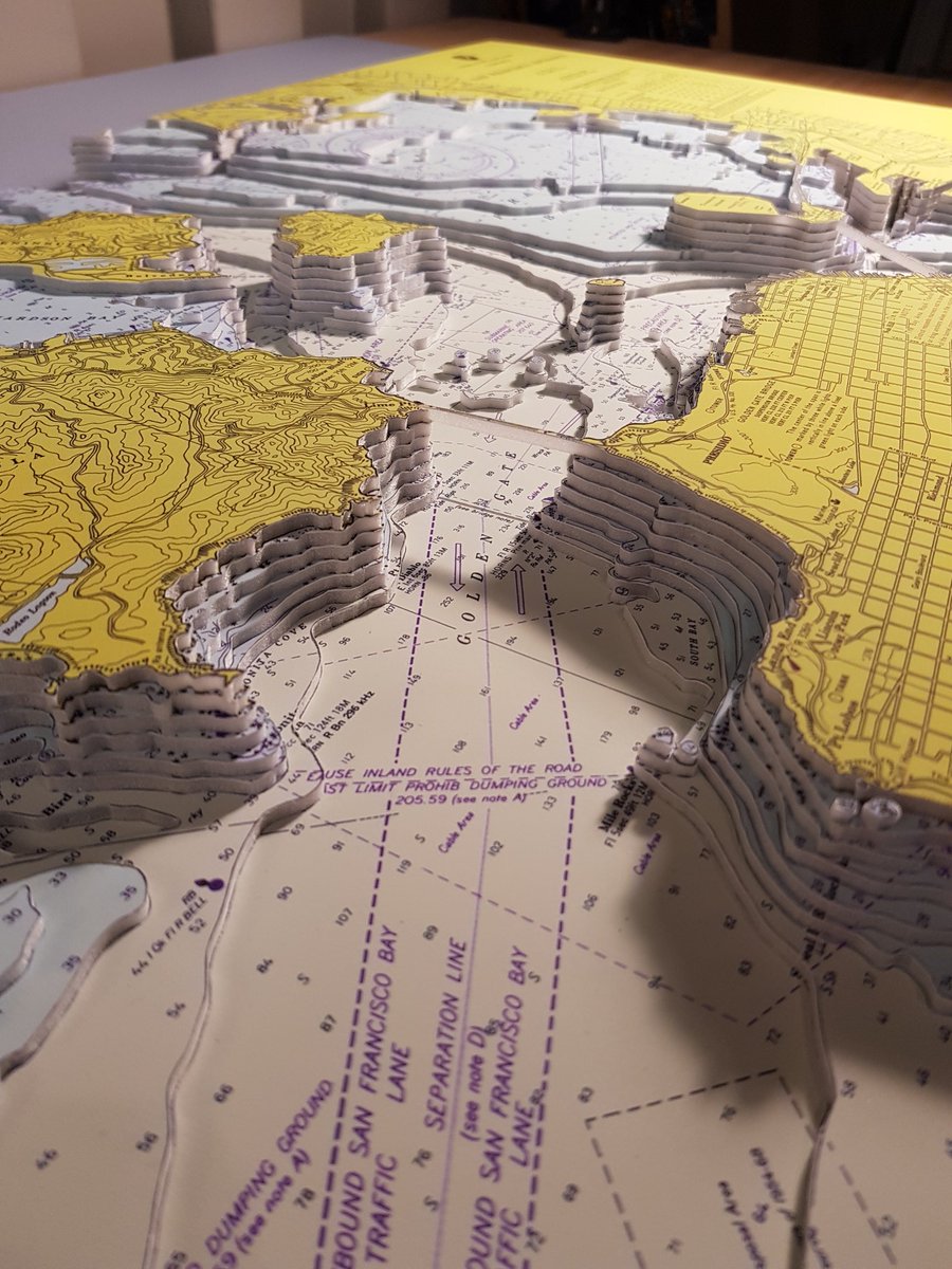 NeptuneMaps's tweet photo. Large size 3d nautical chart of San Francisco Entrance including the notorious Potatopatch Shoal. #yacht #Sailing #SanFrancisco #California #sailboat #yachts #3dnauticalchart #nautical #marine #ocean #GoldenGateBridge https://t.co/LMzRfAcogF