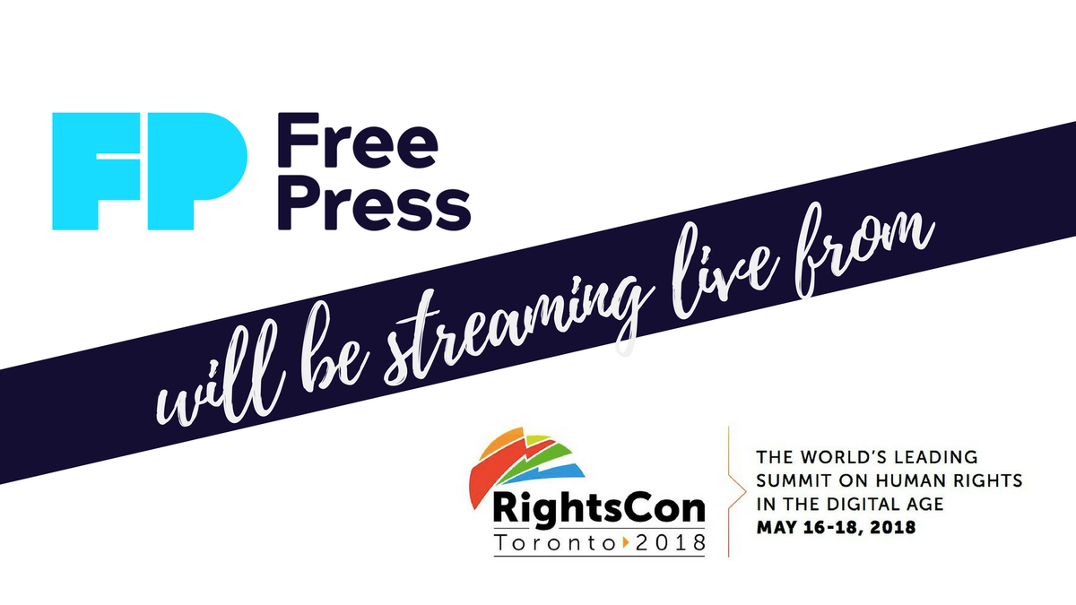 freepress's tweet photo. In just over an hour, @freepress will be broadcasting live from @RightsCon 2018 in Toronto with #NetNeutrality advocates from around the world. Tune in at 3:30 pm ET! https://t.co/RyLi8Zqohe https://t.co/CWCMB5x18f