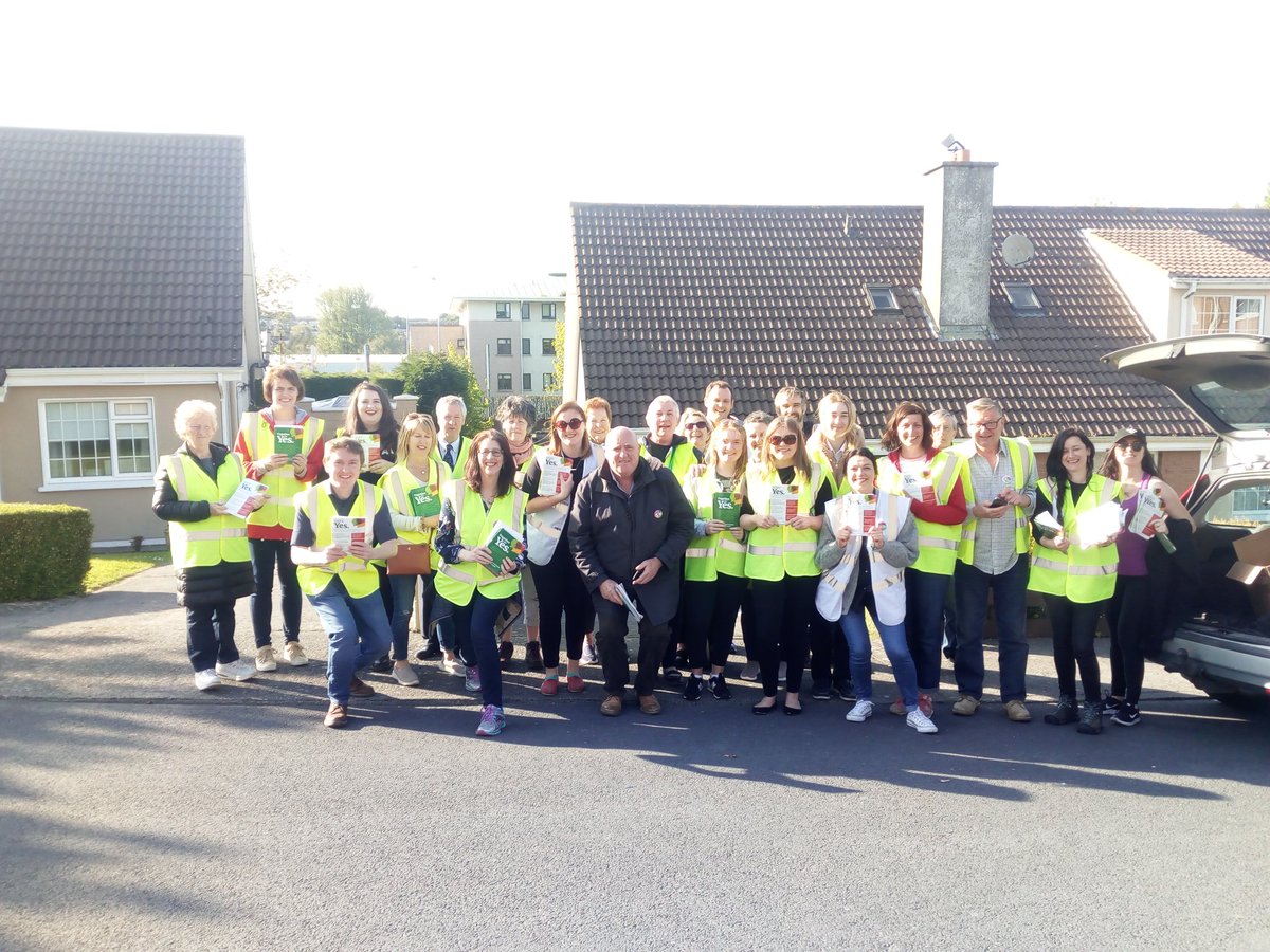 WaterfordForYes's tweet photo. HUGE CREW OUT FOR CANVASSING ✊✊✊ #TogetherForYes #Waterford https://t.co/hirXq24MbJ