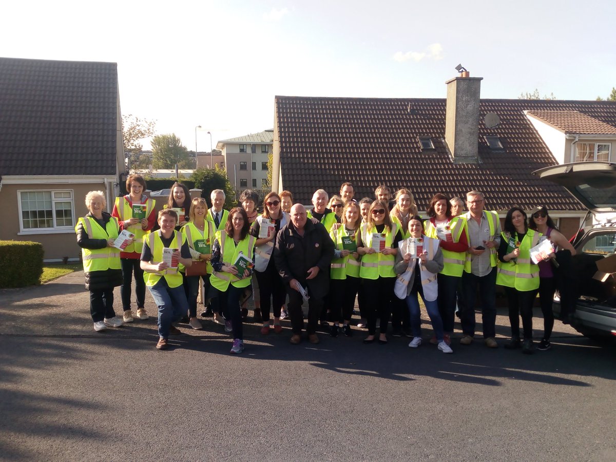 WaterfordForYes's tweet photo. HUGE CREW OUT FOR CANVASSING ✊✊✊ #TogetherForYes #Waterford https://t.co/hirXq24MbJ
