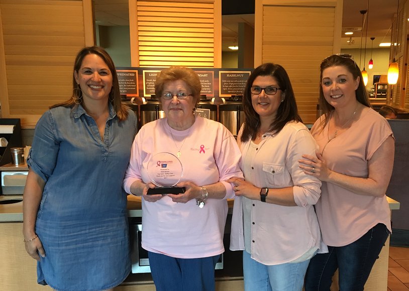 Our Making Strides of Syracuse walk presented by <a href="/UpstateCancer/">Upstate Cancer Center</a> and supported by @OBRIEN_GERE would not be possible without our dedicated teams like "Kathy's Clan" - honoring and celebrating 2 year survivor Kathy!