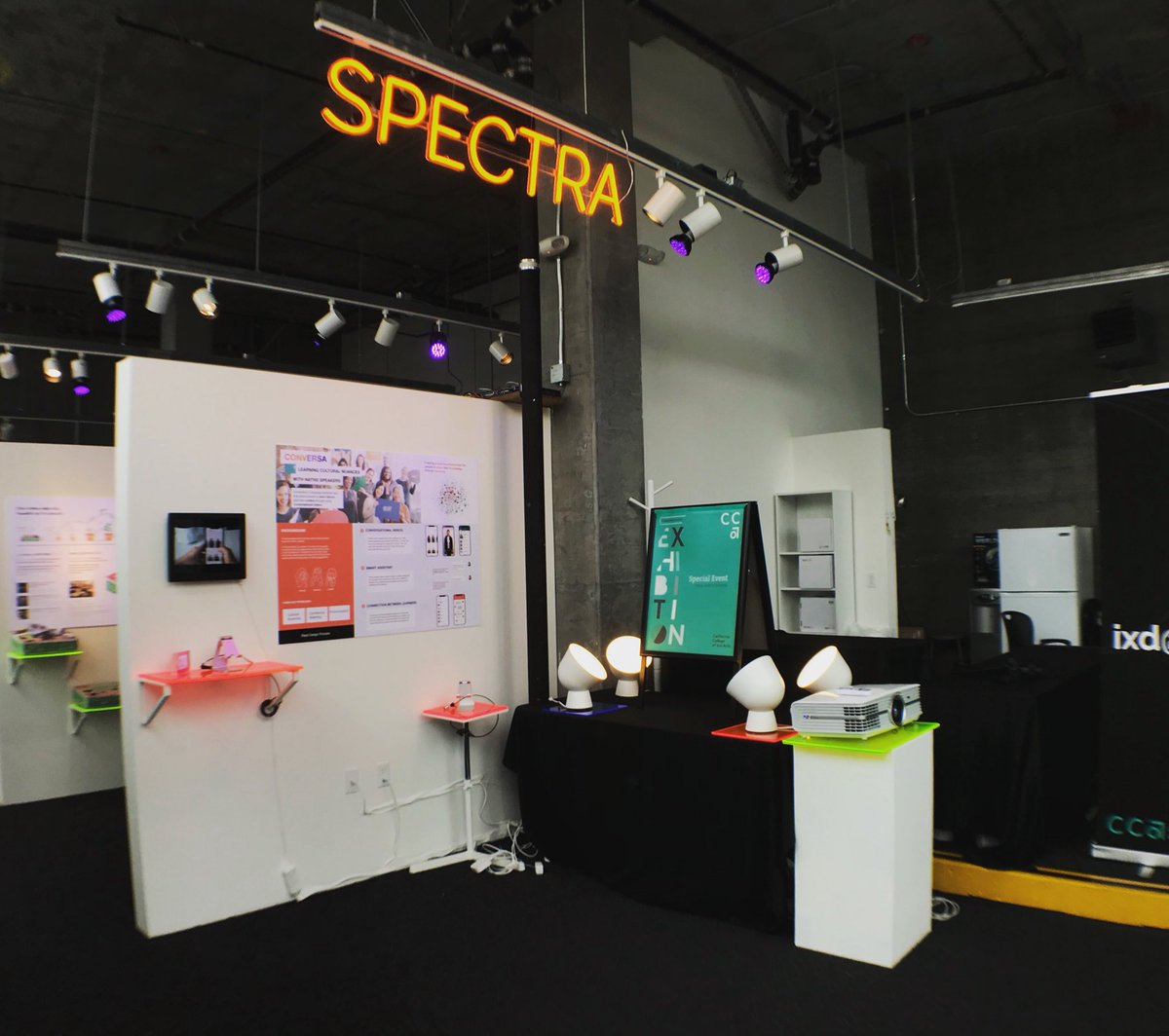 One last shot of the IxD Senior Exhibition.