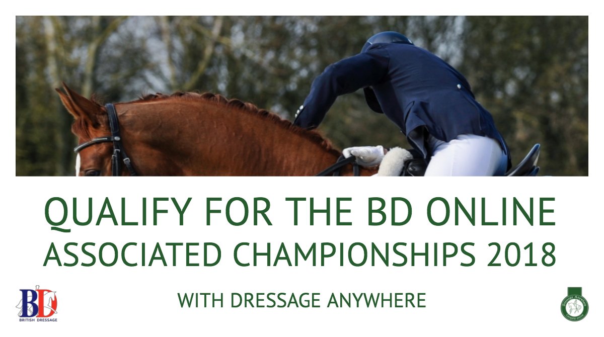Dressage_comp's tweet image. Entry into our regular monthly competition classes up to September's competition also includes qualification for the @britishdressage Online Associated Championships 2018!