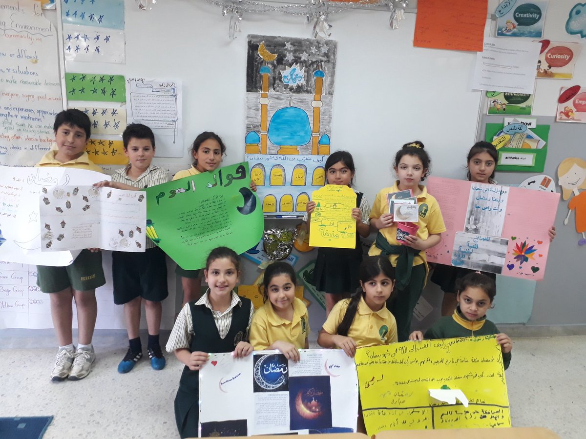 ازدانت صفوف القسم الابتدائي بأنشطة متنوعة تعبيرا عن شوق المتعلمين لاستقبال رمضان شهر الخير والبركة@Hhhsinfo@dina_jradi