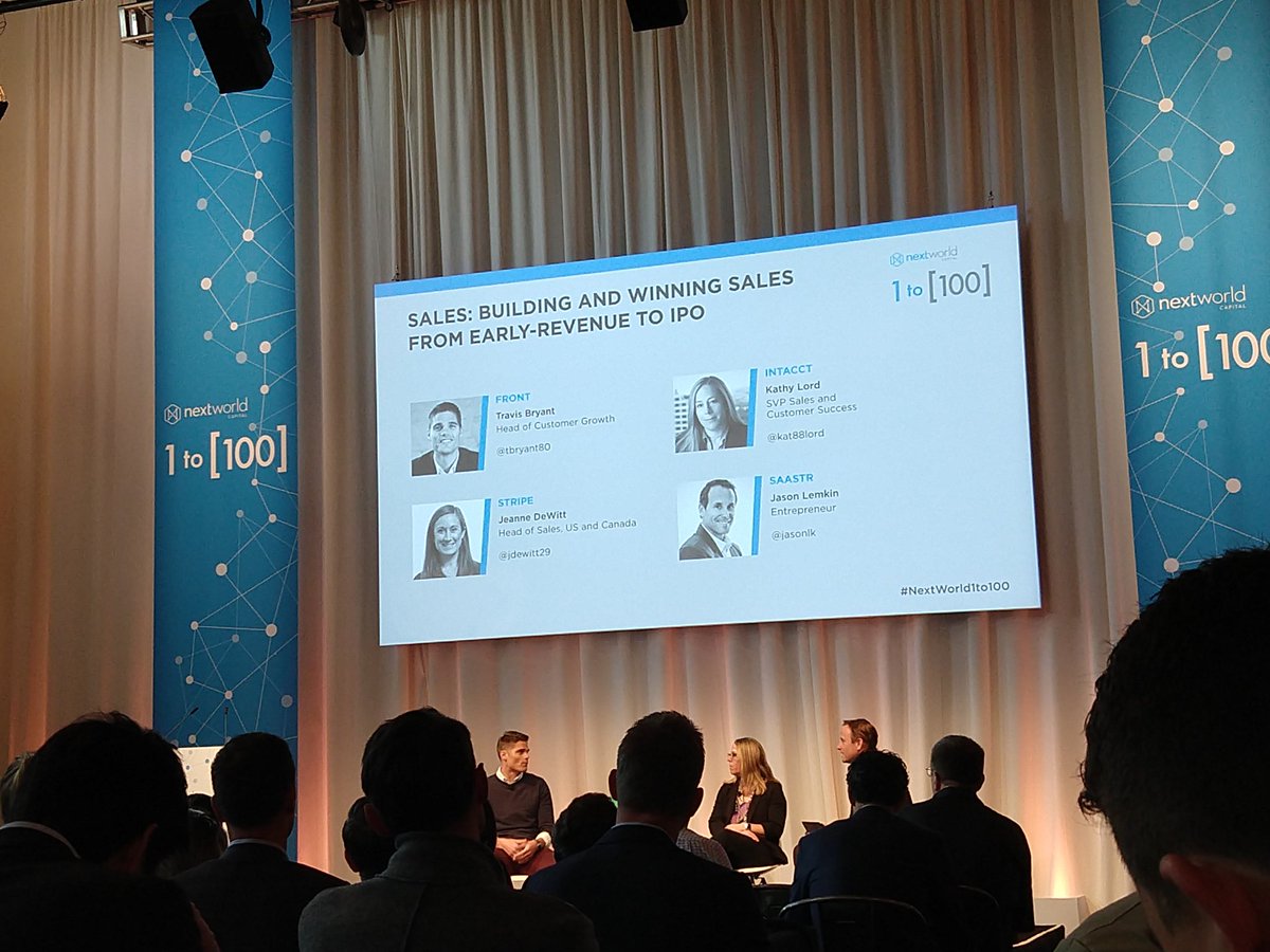 maranainc's tweet photo. The joke about @collinmathilde raising $60+M in a day for @FrontApp is always fun to hear! Especially knowing how close to the truth it actually is. Great fireside chat session with @tbryant80 at #NextWorld1to100 https://t.co/y5PoEPjzFo