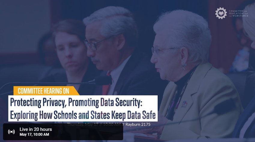 KyDeptofEd's tweet photo. KDE Associate Commissioner @davidcouch is scheduled to testify about school data security at 10 a.m. ET Thursday in front of the U.S. House Committee on Education and the Workforce. Watch live: https://t.co/x5be1MOpfY #edtech https://t.co/B5GgBw9uLX
