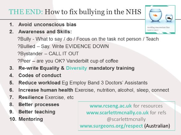 Some great practical advice for people at all levels in the #NHS dealing with #bullying 

<a href="/scarlettmcnally/">Prof Scarlett McNally</a> <a href="/RCSnews/">The Royal College of Surgeons of England</a> <a href="/OrthopodReg/">Simon Fleming 🛠</a> <a href="/CathCalderwood1/">Cath Calderwood</a> <a href="/malcolmwright12/">Malcolm Wright</a> <a href="/Scot_Plast/">Scottish Plastics</a>