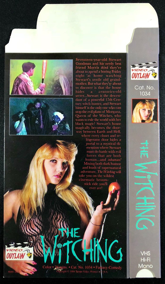 TempeVideo's tweet image. Check out THE WITCHING 1994 original unfolded Video Outlaw replacement VHS sleeve  ebay.com/itm/1129974362… via @eBay #videooutlaw #toddsheets #VHS #tempevideo