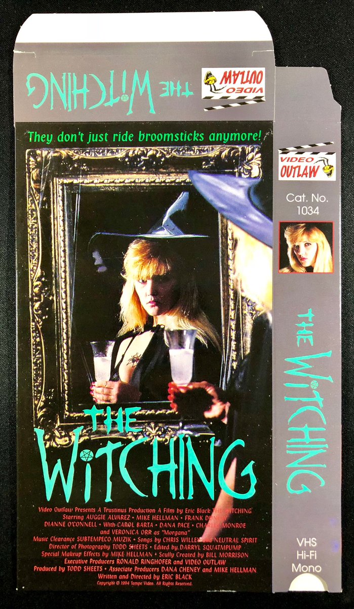 TempeVideo's tweet image. Check out THE WITCHING 1994 original unfolded Video Outlaw replacement VHS sleeve  ebay.com/itm/1129974362… via @eBay #videooutlaw #toddsheets #VHS #tempevideo