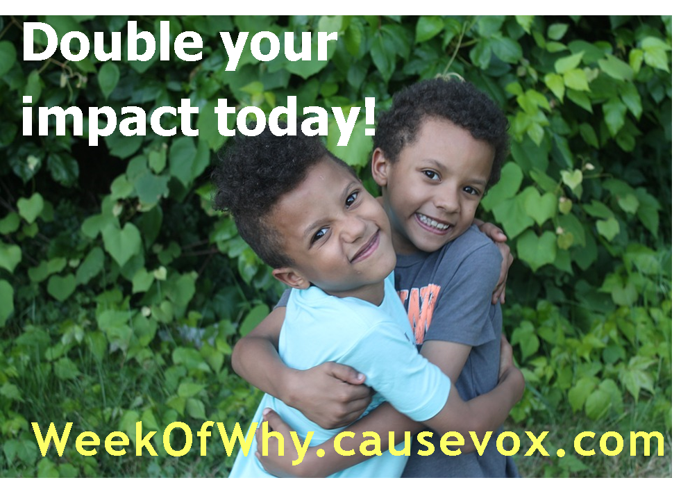 SafeHseDenver's tweet photo. Double your impact - today only! If the #WeekOfWhy can raise $2K today, an anonymous donor will match it. Your $15 gives 2 kids a group session instead of 1. https://t.co/A9UIq3vZHM https://t.co/xWyHPkGloA