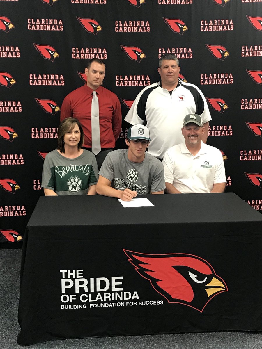 Bryce Neal has signed his scholarship letter and will continue his education and baseball career at Northwest! 
#bearcats #cardinalpride