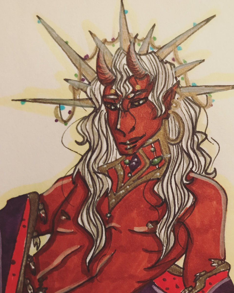 ProphetBalance's tweet photo. More King Paimon. 
{ #witch #witchcraft #witchy #witches #demons #demon #demonology #KingPaimon #Paimon #art } https://t.co/1w3AUhNz3H