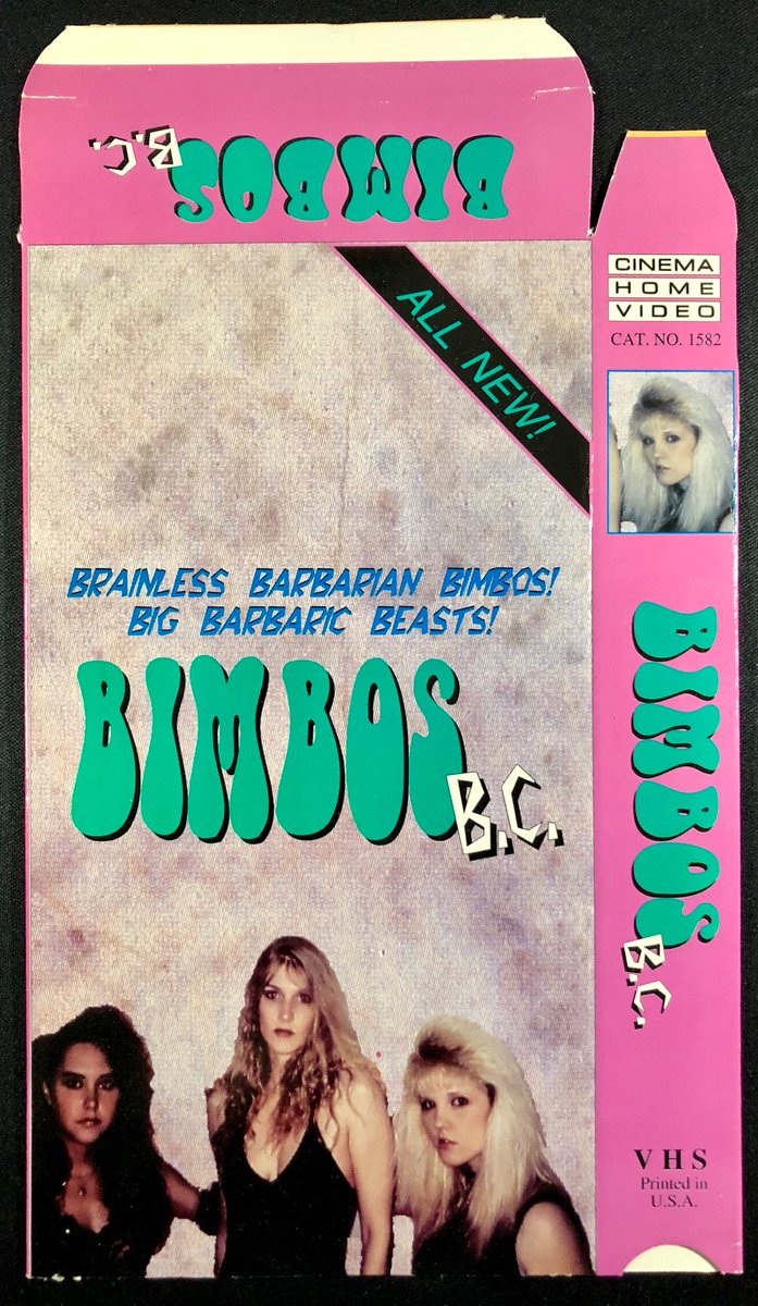 TempeVideo's tweet image. Check out BIMBOS B.C. 1992 original unfolded Cinema Home Video replacement VHS sleeve  ebay.com/itm/1129974448… via @eBay #cinemahomevideo #toddsheets #VHS #bimbosbc