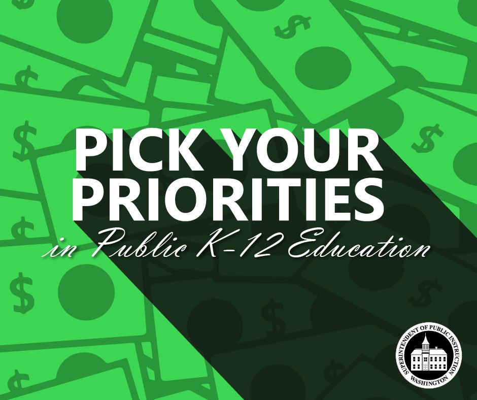 literacylion's tweet photo. Help us make history! For the first time ever, @waOSPI is asking YOU what your priorities are in public K-12 education! Take 5 minutes to fill out the survey and provide your input: https://t.co/fBRE8YR2oc #WAedu #WAleg https://t.co/dd6cr6vNaN