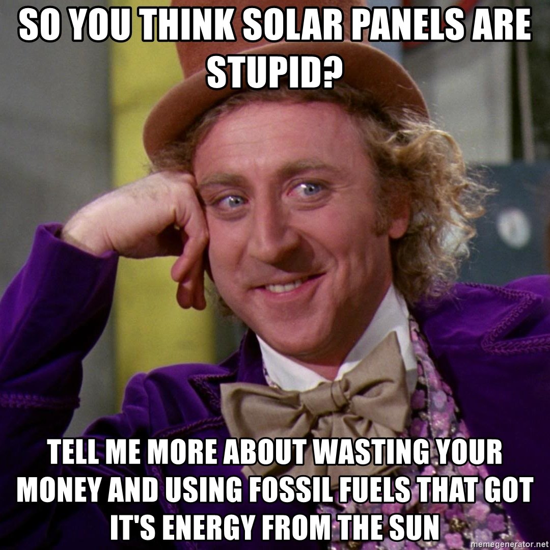 At Solar Energy Solutions we are committed believers in the power of the sun.
Are you?
solarenergysolutions.us
#meme #humor #solarhumor #homeowners #sandiego #northsandiego #inlandempire #solarpower #solarenergy #solarenergysystem #solarenergysolutions #gosolar #sandiegosolar