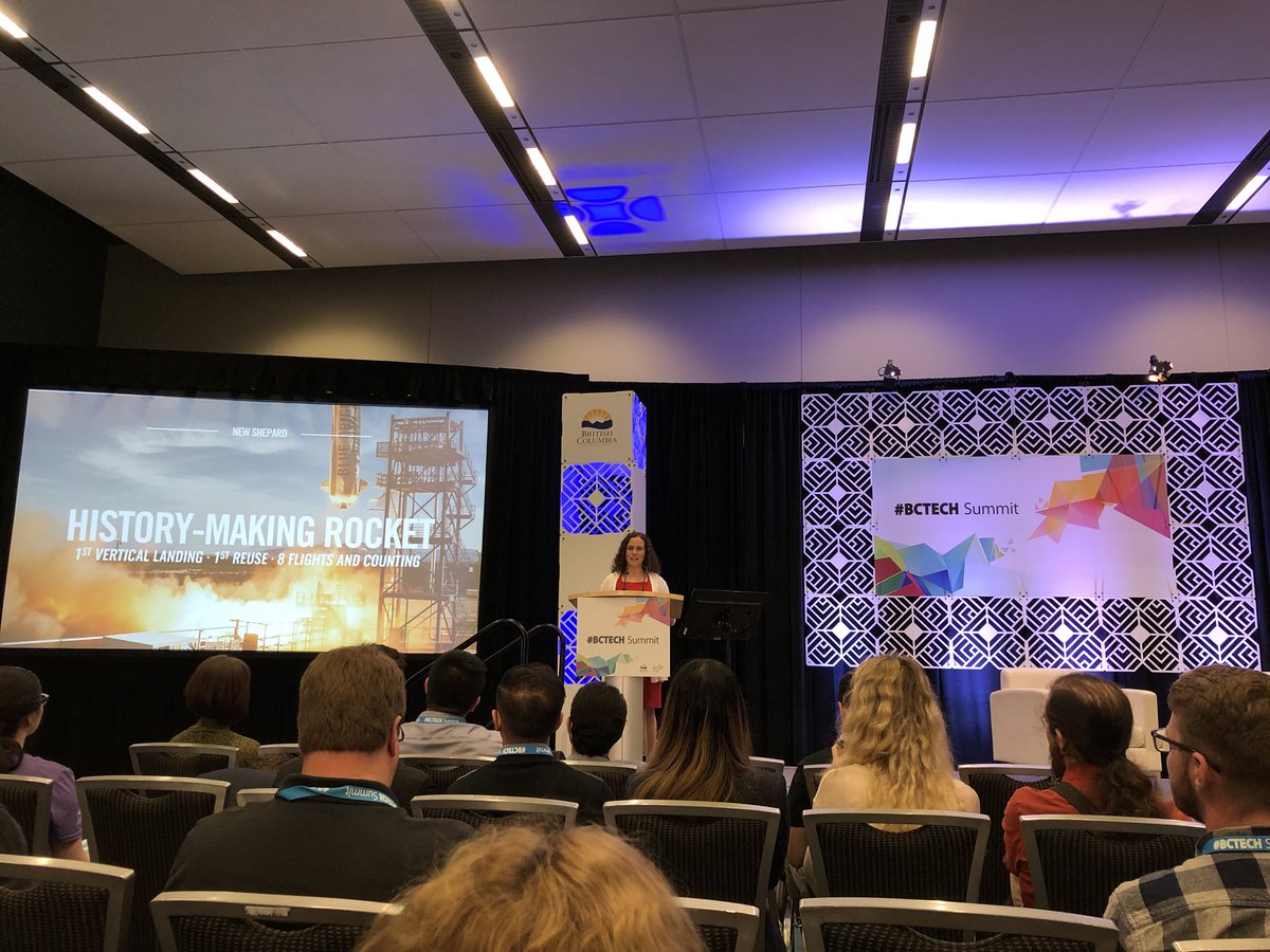 ianychan's tweet photo. @blueorigin outer space is now closer than ever #SpaceExploration #ReusableRockets #NewShepard #NewGlenn #BCTECHSummit https://t.co/UkUYVtsq4T