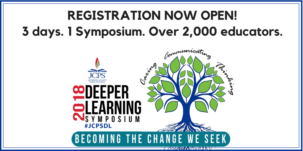 Want to attend the <a href="/JCPSKY/">JCPS</a> Deeper Learning Symposium in June? Registration for non-JCPS edcuators is now open! bit.ly/2Iqcv71 #KYGoDigital #120Strong #KYPublicEd