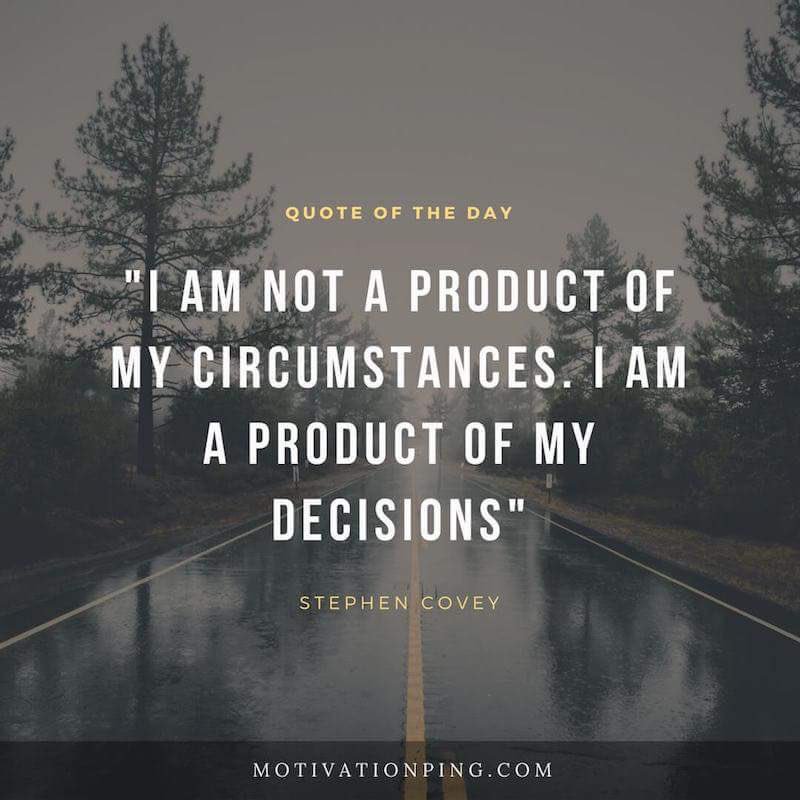 It’s what you do with your situation no matter good or bad that determines where you go