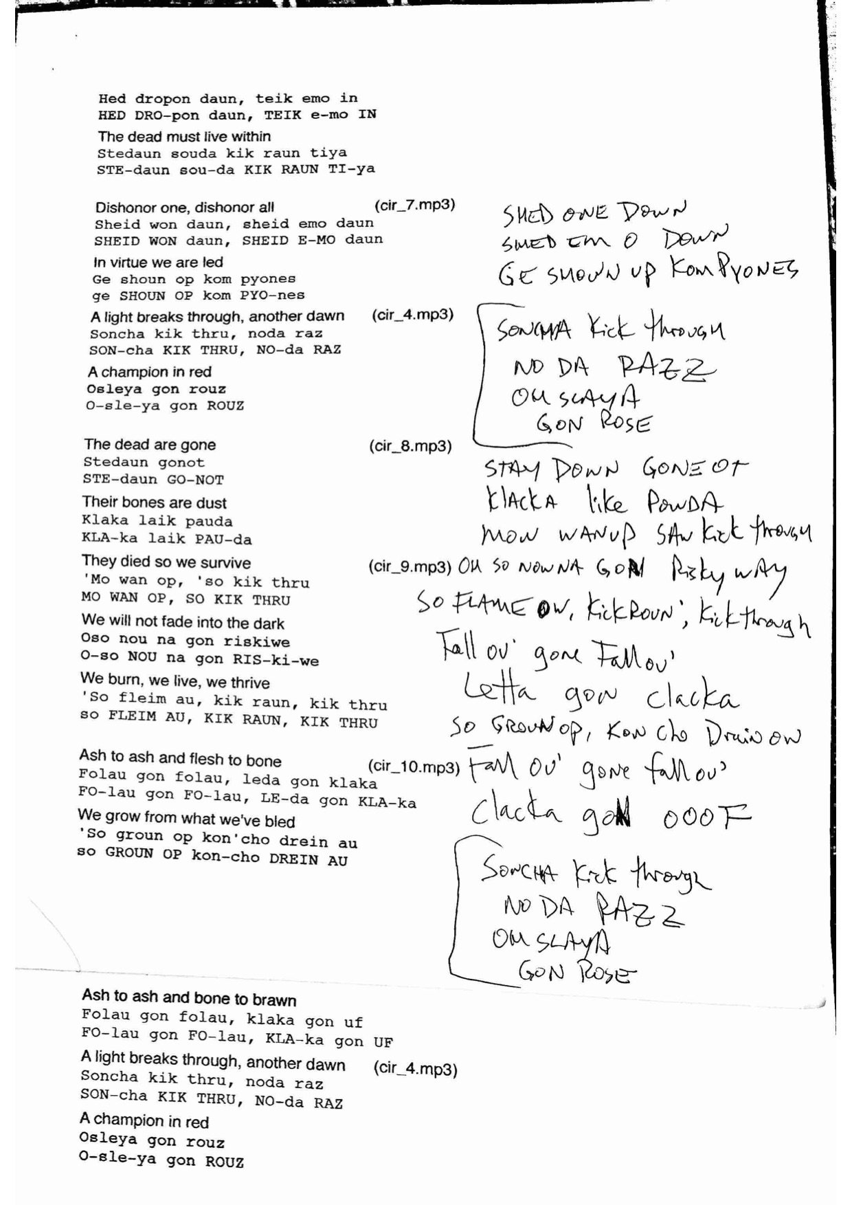 Tree Adams Wonkru Anthem Worksheet The100 The100writers Jrothenbergtv Cwthe100 Tree Adams Wonkru Anthem Worksheet The100 The100writers Jrothenbergtv Cwthe100