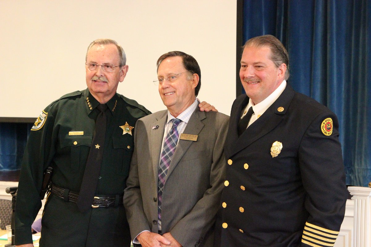 PBCFR's tweet photo. @PBCountySheriff  @CH1PBCFR @PBCFR Administration speaking  @COBWRA Association Meeting this morning https://t.co/xl3Opn8Zcj