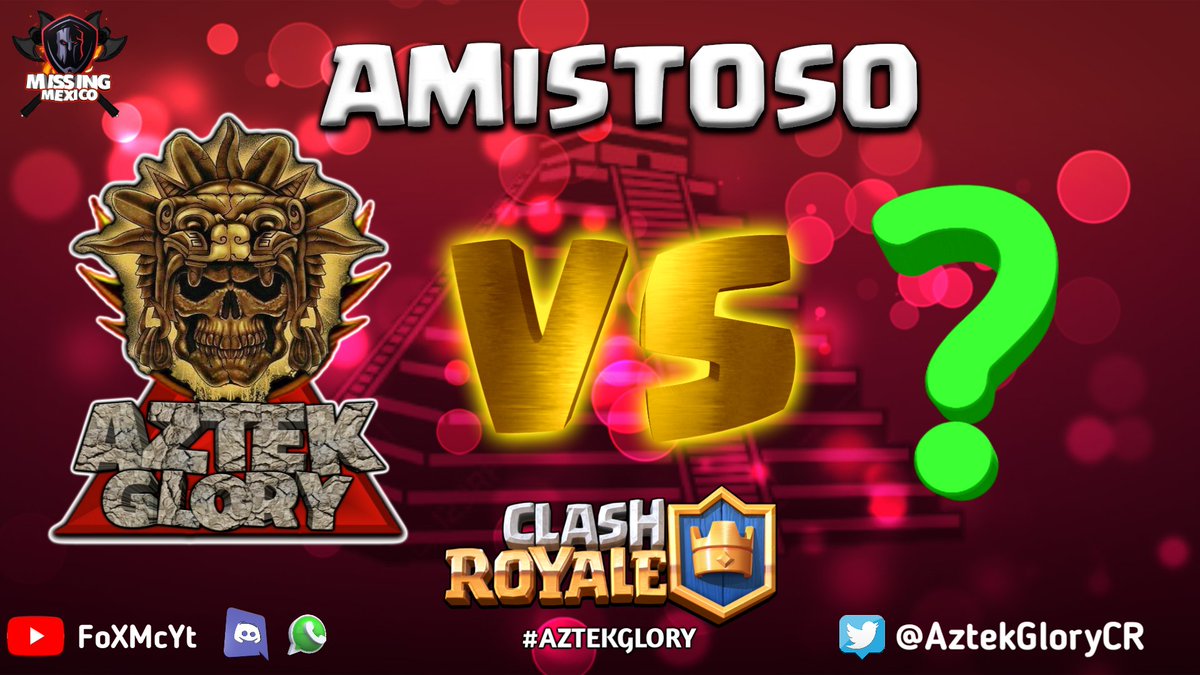 Estamos disponibles para cualquier AMISTOSO ⚔️🛡️

Quien de ustedes se animara agendar la batalla final  SOLAMENTE TU TOMAS LA DESICION.

Manda MD 📲 a este Twitter y válida día y hora para nuestro encuentro 🕹️📺👍🏼

Que Gane el Mejor!!!
#AZTEKGLORY #imperioaztek