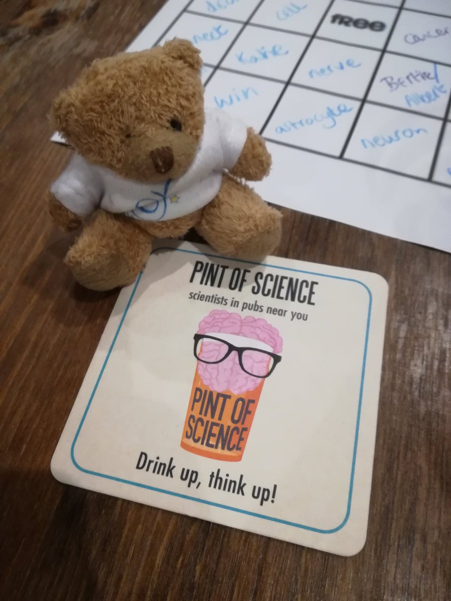 katieloveson's tweet photo. Enjoying @pintofscience in Portsmouth tonight with @OllieYoungOYF bear listening to my awesome supervisor Helen Fillmore talk about brain tumours #pint18 #portsmouthuni #uop_science #fatfox https://t.co/Kr1JDNDguD