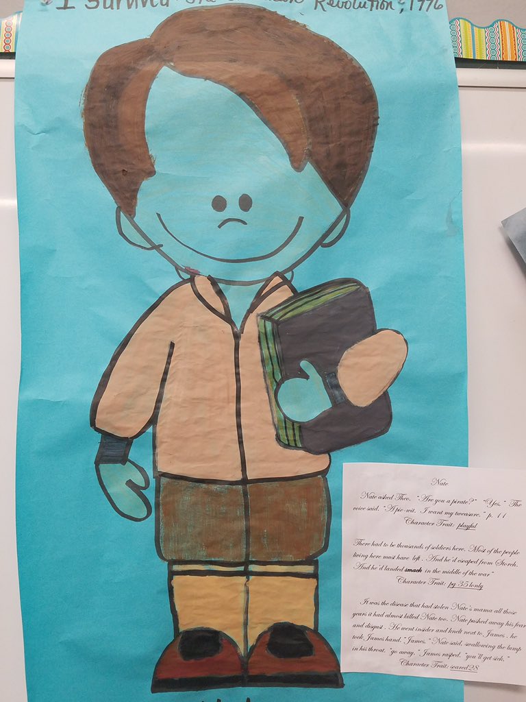 While reading, students used post it notes to mark the text with something their chosen character said or did. They then typed their writing and decided which character trait was being displayed. <a href="/mumsthewordk4/">Jackie Mumpower</a> <a href="/WCDE_TN/">WashingtonCoSch TN</a> <a href="/BoonesCreekElem/">Boones Creek Elem</a> #rigor