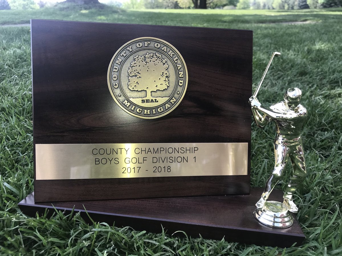 clarkstongolf's tweet photo. OAKLAND COUNTY CHAMPIONS! https://t.co/ZgRaIRbra9