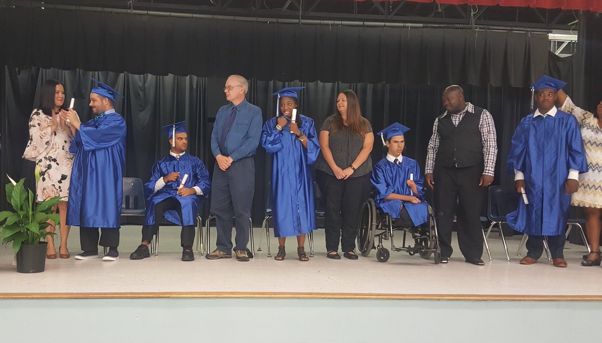 Congratulations to the 2017-18 #HCPSgrads from <a href="/HCPSLavoyEx/">LaVoy Exceptional Center</a> !  #BestOfLuck to each of you - Lexis, Paul, Ismael, Jonathan and Mena!! We are so #HCPSproud of you all! 👩‍🎓👍👨‍🎓🎤✔💯♥️