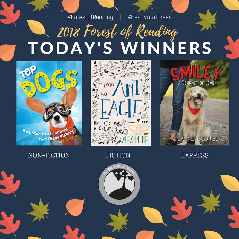 ForestofReading's tweet image. Thank you to all children, parents, teachers and authors for attending today’s #FestivalofTrees! Here are today’s #ForestofReading winners!