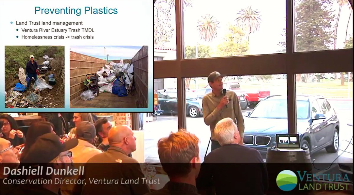 City of Ventura Certified Green Business <a href="/LeashlessBrew/">Leashless Brewing</a> recently held the first in a 4-part seminar series entitled "Salty  Sessions: Healthy Lands, Healthy Seas." Dash Dunkell, Conservation Director <a href="/VenturaLand/">Ventura Land Trust</a> discusses ocean sustainability: bit.ly/2rMsq5r