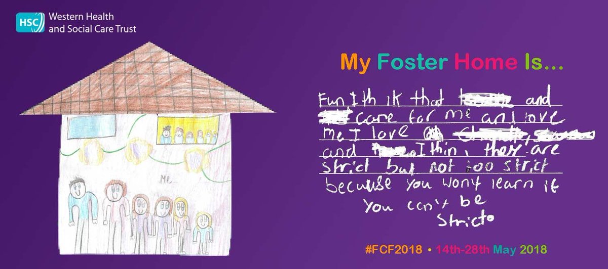 If you are interested in becoming a foster carer in the Western Trust or would like to come along to a drop-in information session, please click here for more details: buff.ly/2Ik2vbo

#FCF2018