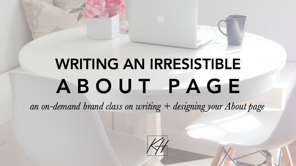 Do you find it hard to write about yourself? <a href="/kayla_hollatz/">Kayla // Copywriter</a> has an online class to teach you how to write your About page: buff.ly/2qxJ3A0