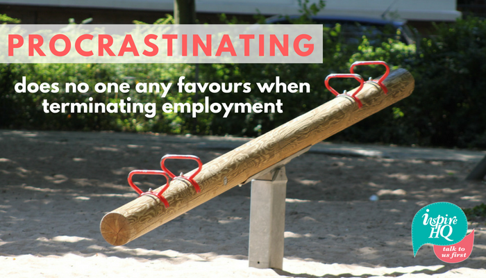 Inspire_HQ's tweet photo. Procrastinating when it comes to #terminatingemployment does no one any favours but are you making the right decision? #inspiredhr #humanresources
https://t.co/kEpPWGPxiM https://t.co/pJrm7U0rn8