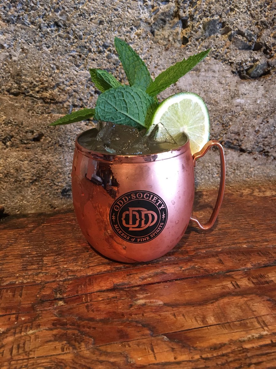 $2 off our delicious Craft Moscow Mules. Made with Odd Society East Van Small Batch vodka, fresh and awesome for this hot weather #buylocal #moscowmules