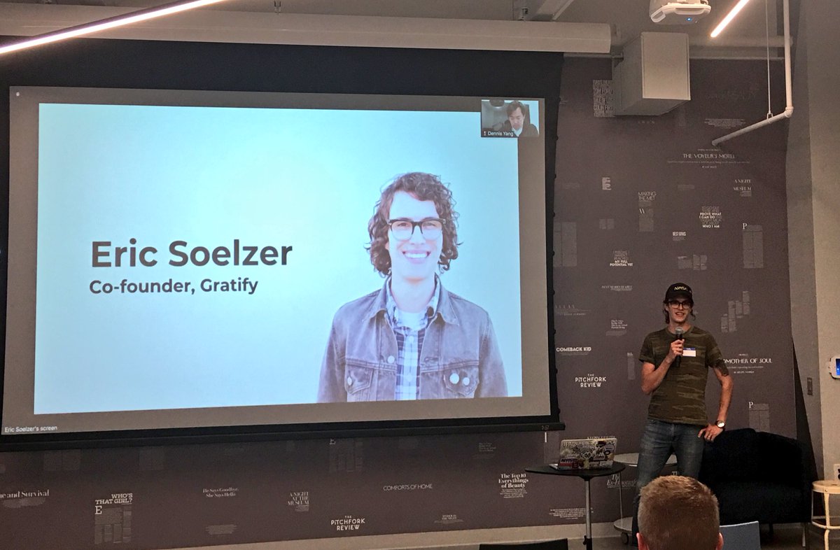 TalkabotConf's tweet photo. @esoelzer from @GratifyAI talks working with freelancers via @SlackHQ #Talkabot https://t.co/wz8eiaB4Nr