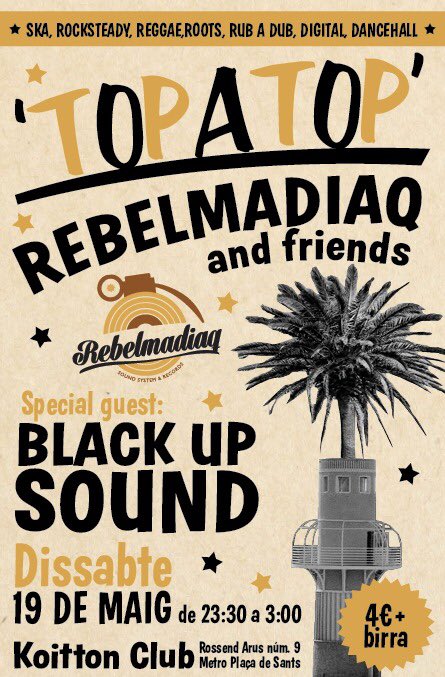 donchavito's tweet photo. Dissabte hooliganisme al Top a Top de @Rebelmadiaq amb els @BlackupSound https://t.co/cG9wKoxGVm