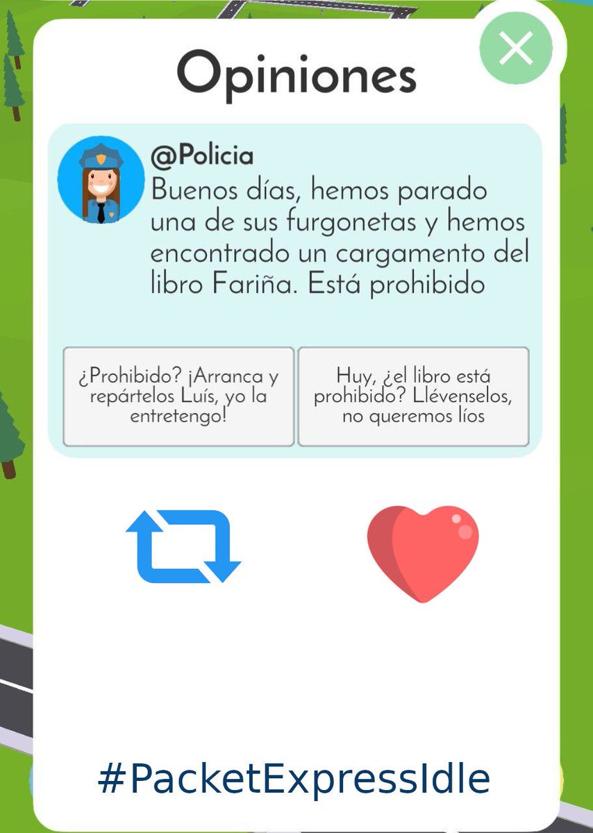 meigalabs's tweet photo. Y tu, ¿qué opción escojerías?
#PacketExpressIdle #Próximamente #Fariña #gamedev #indiedev @xatouri https://t.co/XmosEyHX2m