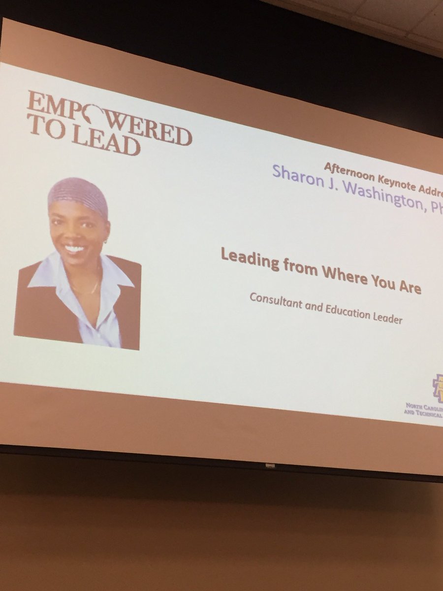 DrGrantEmpowers's tweet photo. I am listening to Sharon Washington at the empowered to lead #r2l2018 conference ! https://t.co/lWHBDJzjQt