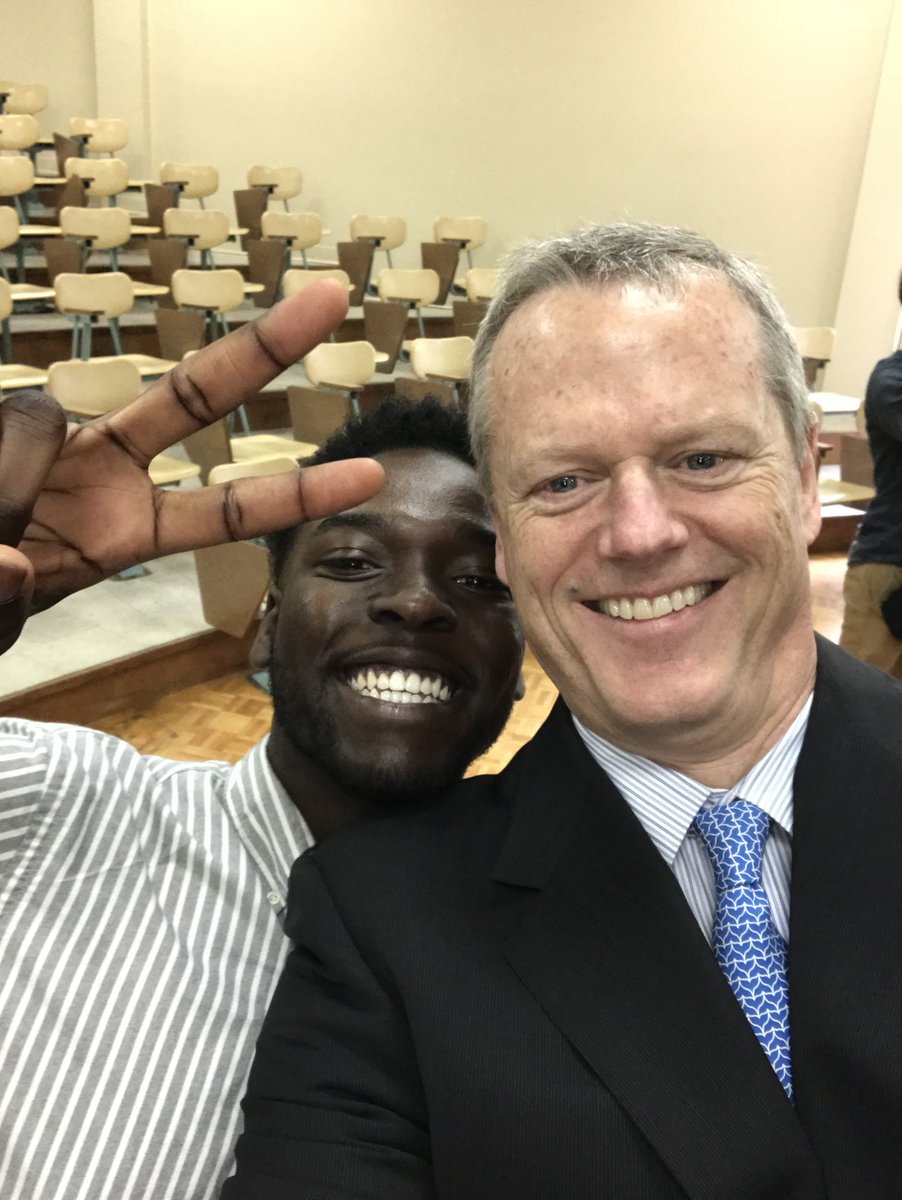 BrocktonRedHead's tweet photo. I am giving today, May 16th in honor of Claudio Eshun who had @MassGovernor take a selfie with him!   BSU Biology Major (2019)
Inclusive Advancement of Multicultural Students in STEM (IAMSSTEM) - President  #BSUgives  #BSUlife @BridgeStateU @MAlifeScience https://t.co/oMAS0wBjcv