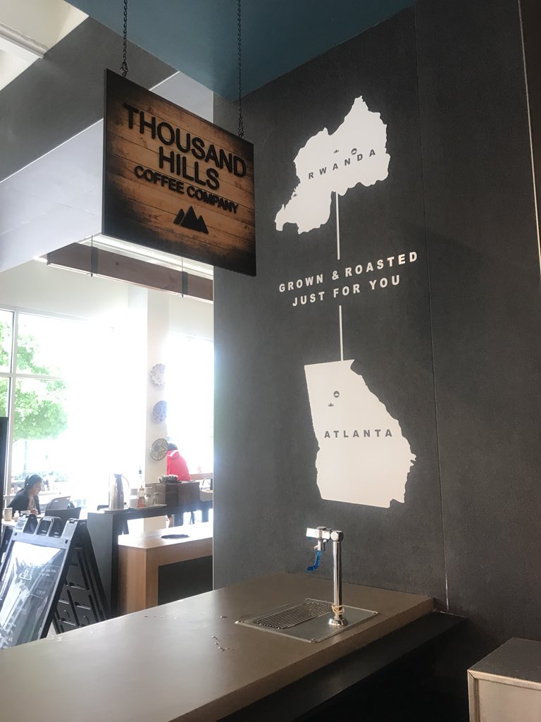 Toffi0's tweet photo. @1000HillsCoffee My mom told me about this cool coffee shop that employees my family back home in Rwanda. Safe to say it’s now my favorite coffee shop @1000HillsCoffee https://t.co/v4woDLYA8f