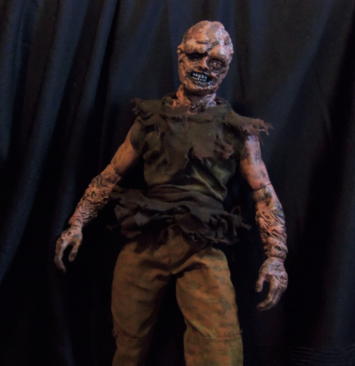 ESCC_official's tweet photo. Progress work on an original 1984 Toxie figure, in 1/6 scale. He'll come with his trusty mop, a dustbin with oozing slime and a severed arm from an unlucky bad guy.
@Troma_Team @watchTromaNow 
#troma #tromaarmy #tromaentertainment #onesixscale #toxie #toxicavenger https://t.co/qE7uIg5S3A