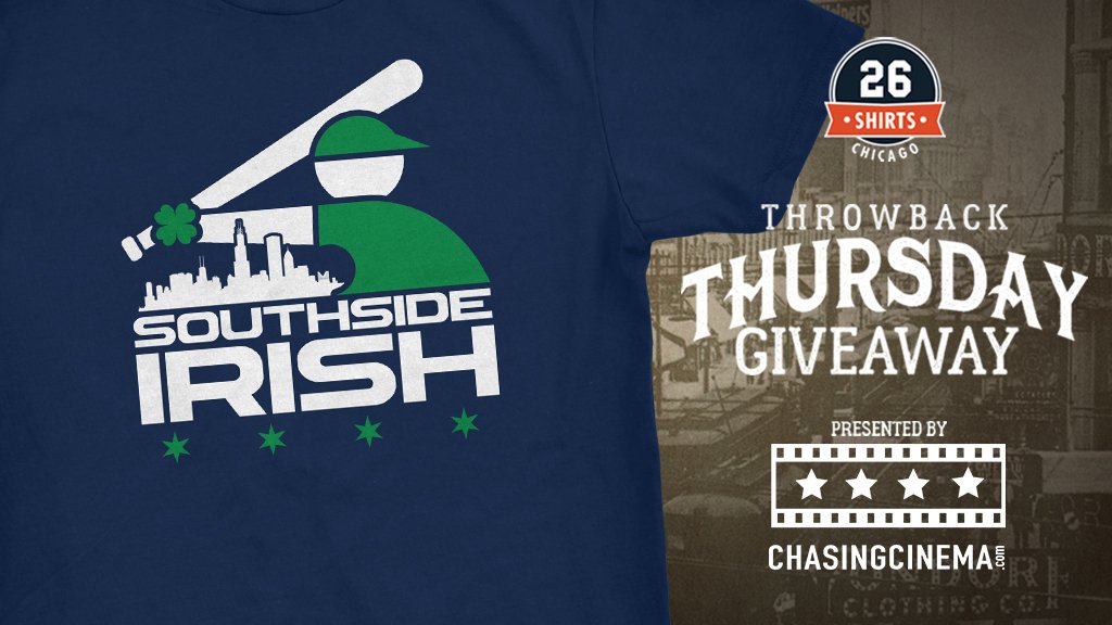 26shirtsCHI's tweet photo. This week’s #TBT giveaway: a unisex XL “South Side Irish." RT &amp; follow @ChasingCinema (and us!) for a chance to win! Random winner Friday. #WhiteSox https://t.co/5o8Q1hjGQa