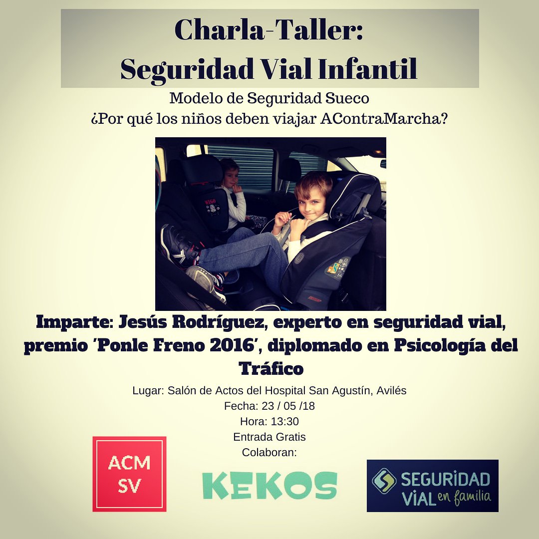 seguviale's tweet photo. Tenemos una cita con la Seguridad Vial Infantil en Avilés el próximo miércoles.
Os esperamos a todos https://t.co/DLxB584pWU